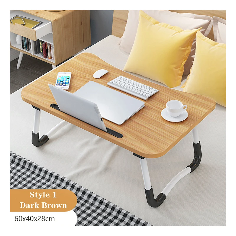 New Design Folding Student Study Writing Tables Folding Laptop Table Bed Folding Study Desk
