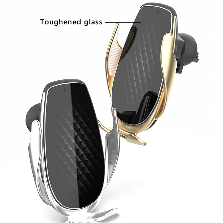 
New Arrival High Performance Automatic Clamp Nice-Looking Appearance 10W Auto Clamping Wireless Car Charger 