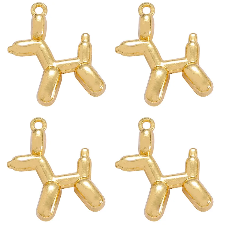 YuenZ 10colors 3D Balloon Dog Spray paint and plating Metal Charms Pendant Earring Bracelet DIY Necklace Jewelry Making W185