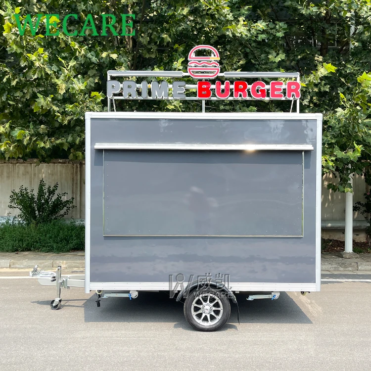 WECARE Street Burger Churros Taco трейлер для продуктов коммерческого питания Foodtruck Remorque Food грузовик с полностью оборудованной кухней