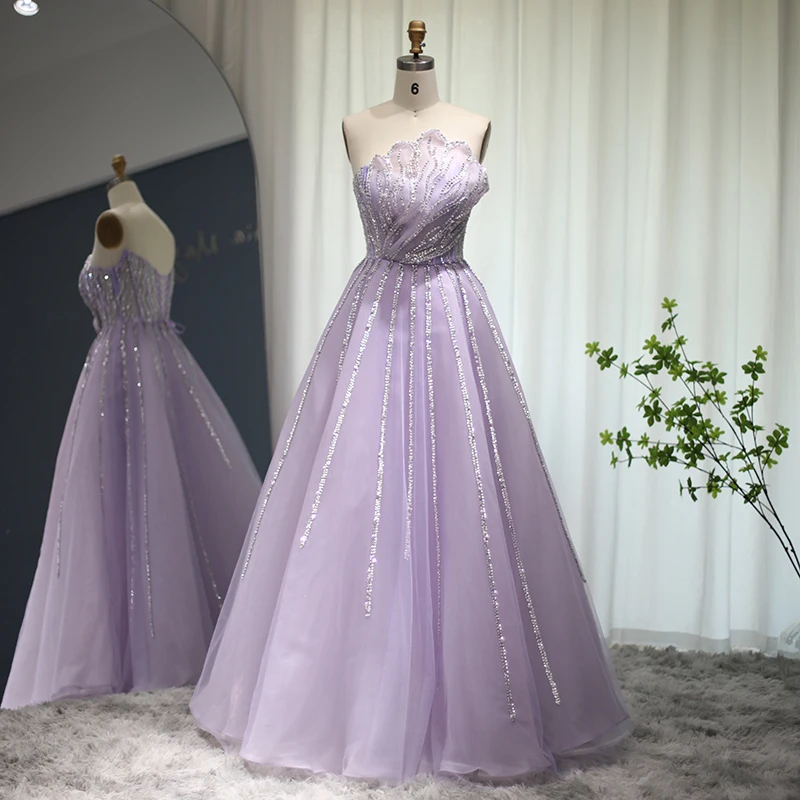 LSCZ34-2 Top Quality New Lace Evening Dress Women Prints Embroider Formal Party Gown