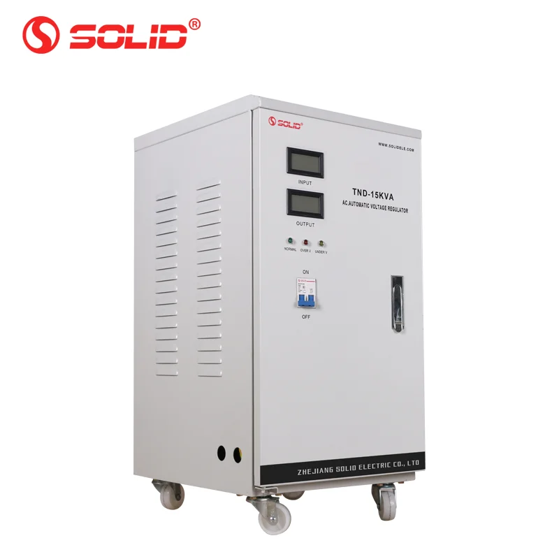 Однофазный автоматический стабилизатор напряжения серводвигателя типа SOLID 15KVA 15000 Вт 15KW