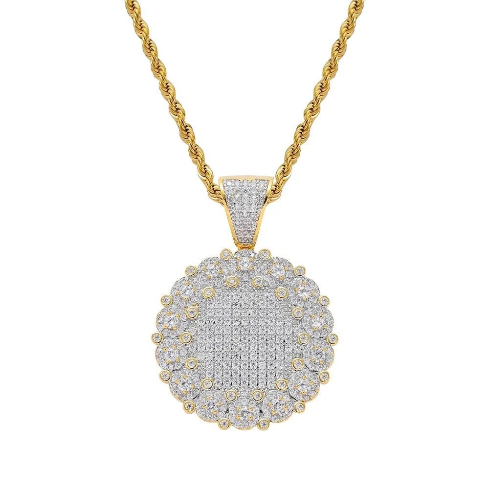 Hot selling mens hip hop pendant new iced out medallion pendant