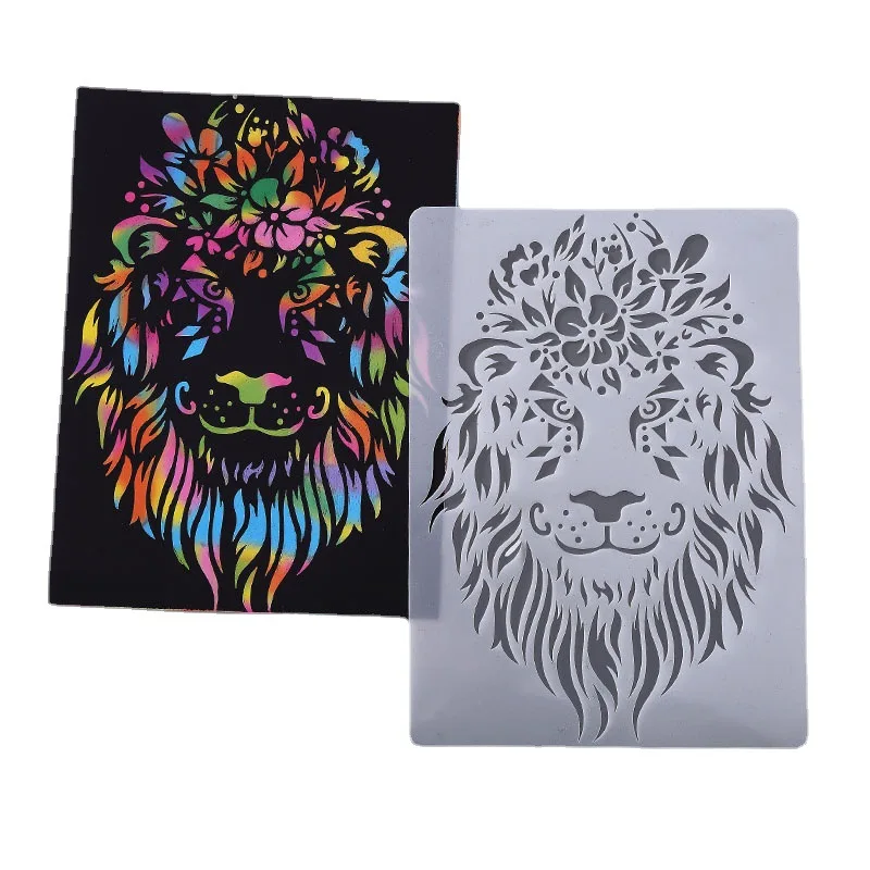 Custom PET Stencil A4 Hollowed Out Animal Template Plastic Drawing Stencils For Diy Painting Scrapbooking