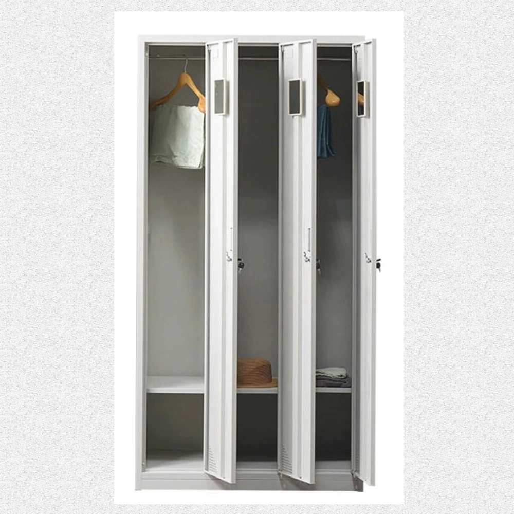 hot sale clothes storage cabinet  used 3 door locker wardrobe metal clothing cupboard metal steel locker cabinet for gym