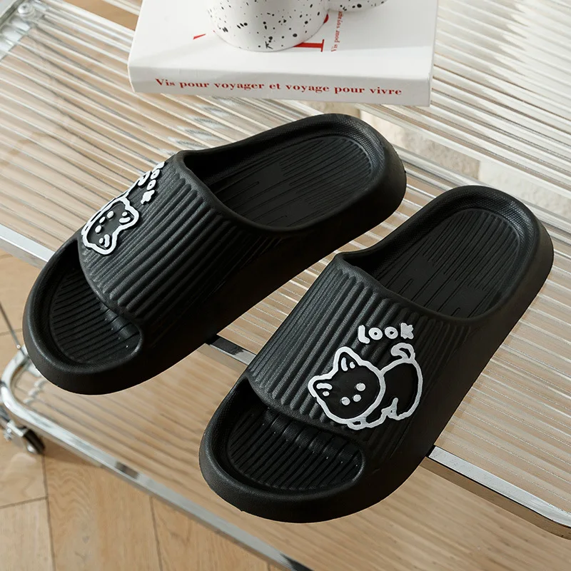 Hot selling summer beach slippers slides flat bath bathroom slippers for women men