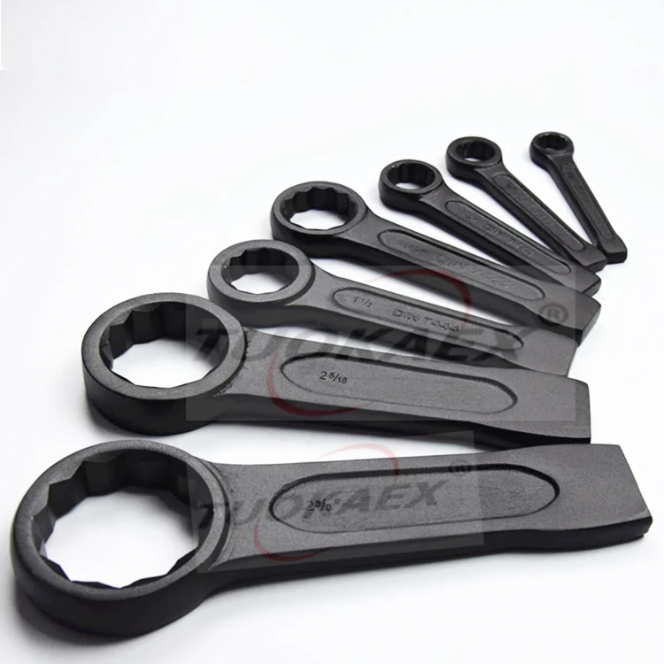 40 Cr steel 12 point striking box wrench striking tools types impact hammer ring spanner DIN 7444 wrench