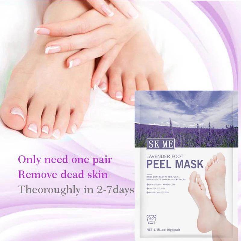 Best Selling Products  Natural Lavender Peeling Foot Mask Exfoliating Peel Dead Skin For Dry Cracked Feet OEM Wholesale