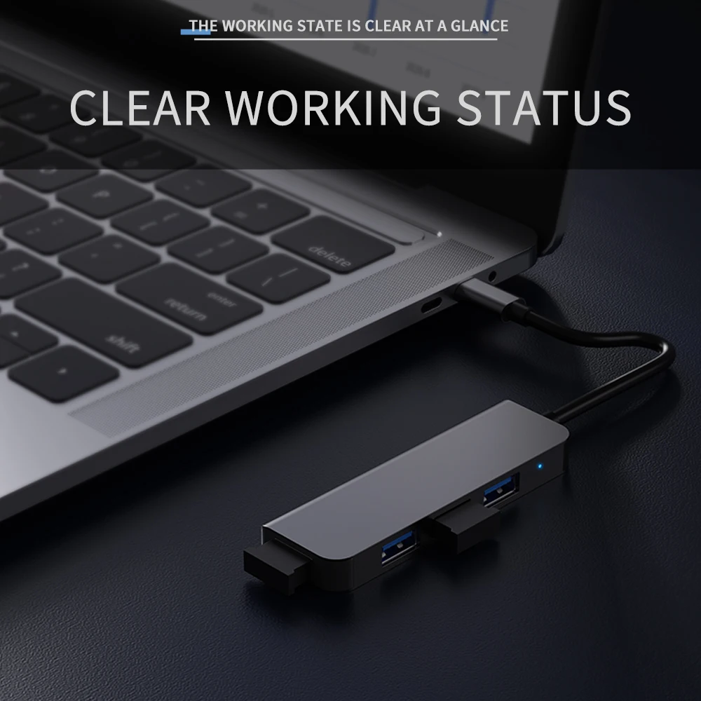 Возможен пробный заказ 1 ок ультра тонкий 4-портовый Usb-c адаптер USB 3 0 Type-c Usb концентратор до Rj 45 480 Мбит/с для