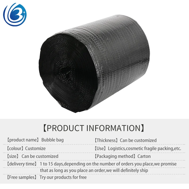 Cheap high quality privacy custom bubble roll packaging foam roll bubble cushion wrap with fragile mailing shipping