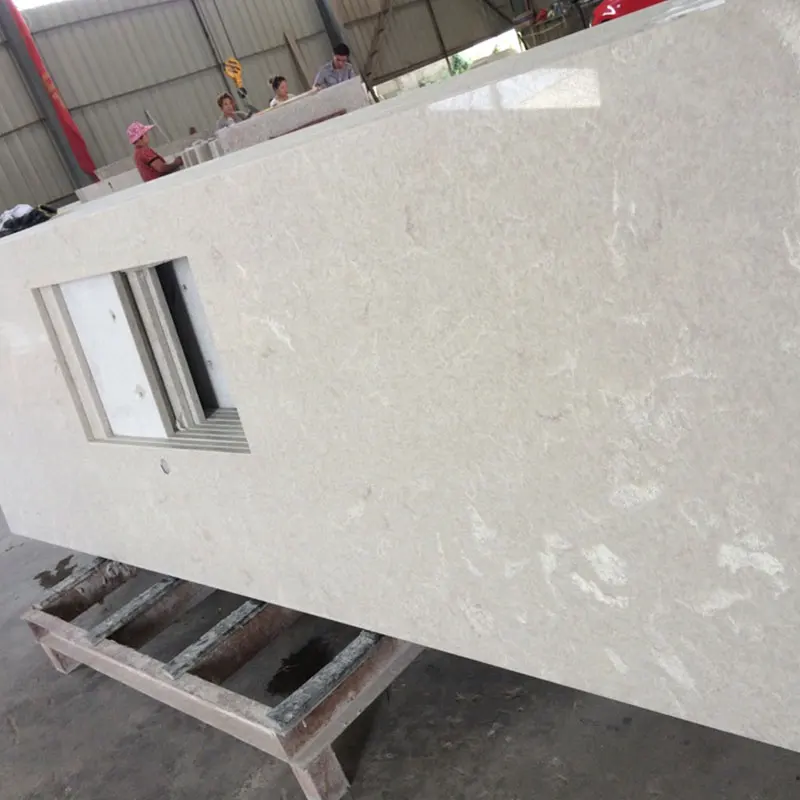 Grey High Quality Prefab Wholesale P6131 Quartz Countertops