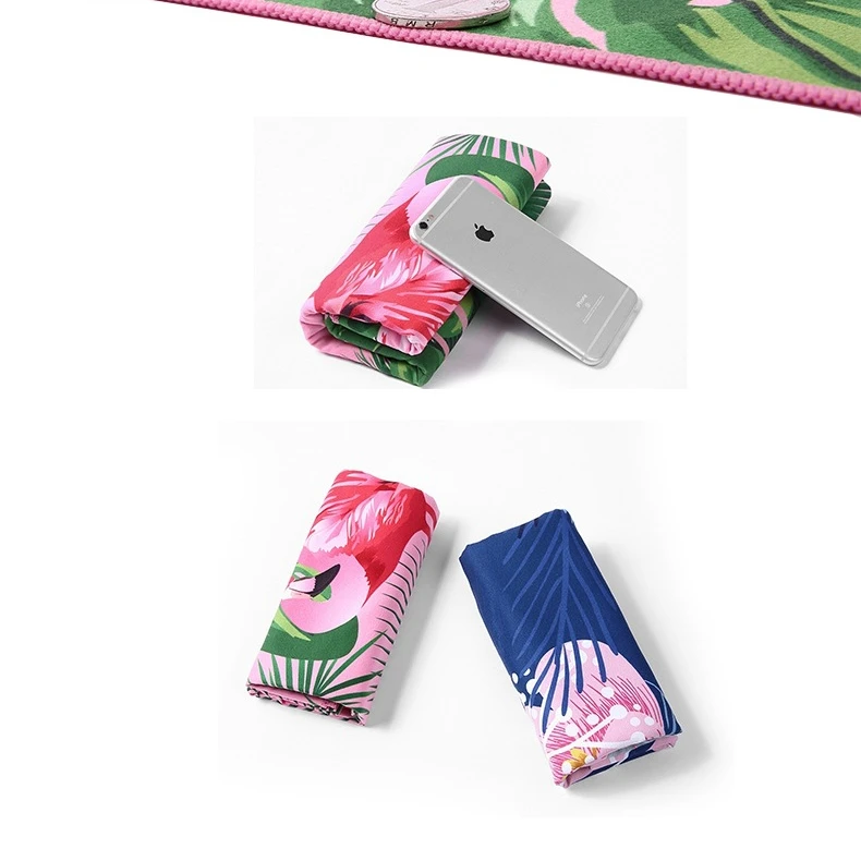 XIAOAO recycled microfiber waffle fabric Australia tesalate beach towel printed custom design double
