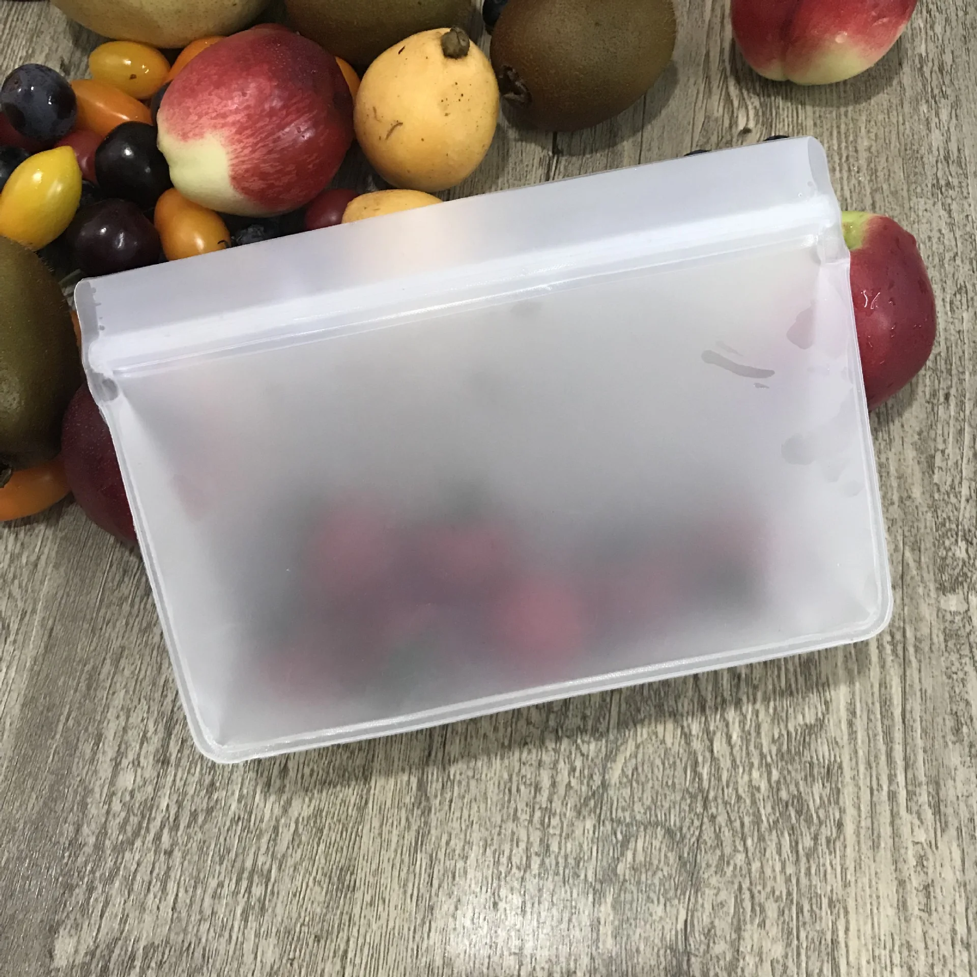 Лидер продаж герметичная пищевая многоразовая свежая силиконовая сумка для хранения пищевых