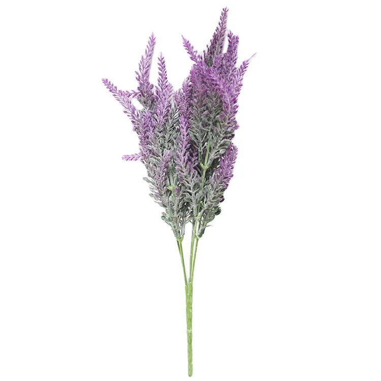 Luxury Artificial Purple Lavender Flower Plant for Home Garden Decor Plastic Lavender Plant Wholesale