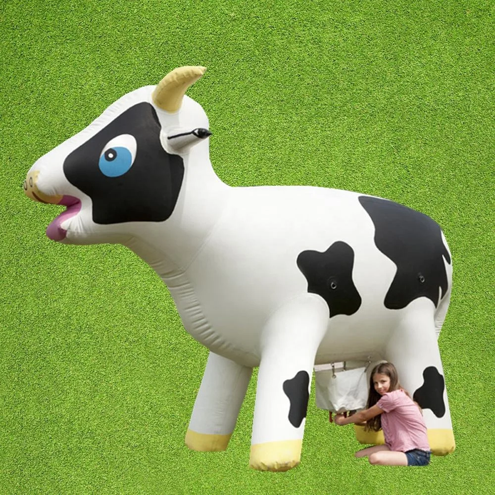 Giant advertising inflatables xxx milka cow mascot/life size totem balloon for Decoration events