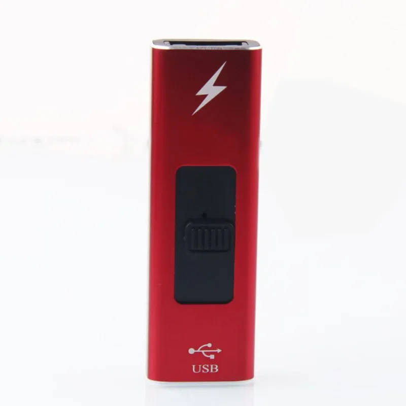 Двухдуговая плазменная зажигалка с USB перезаряжаемой ветрозащитной Беспламенной бутановой электрической зажигалкой для свечи фонариком