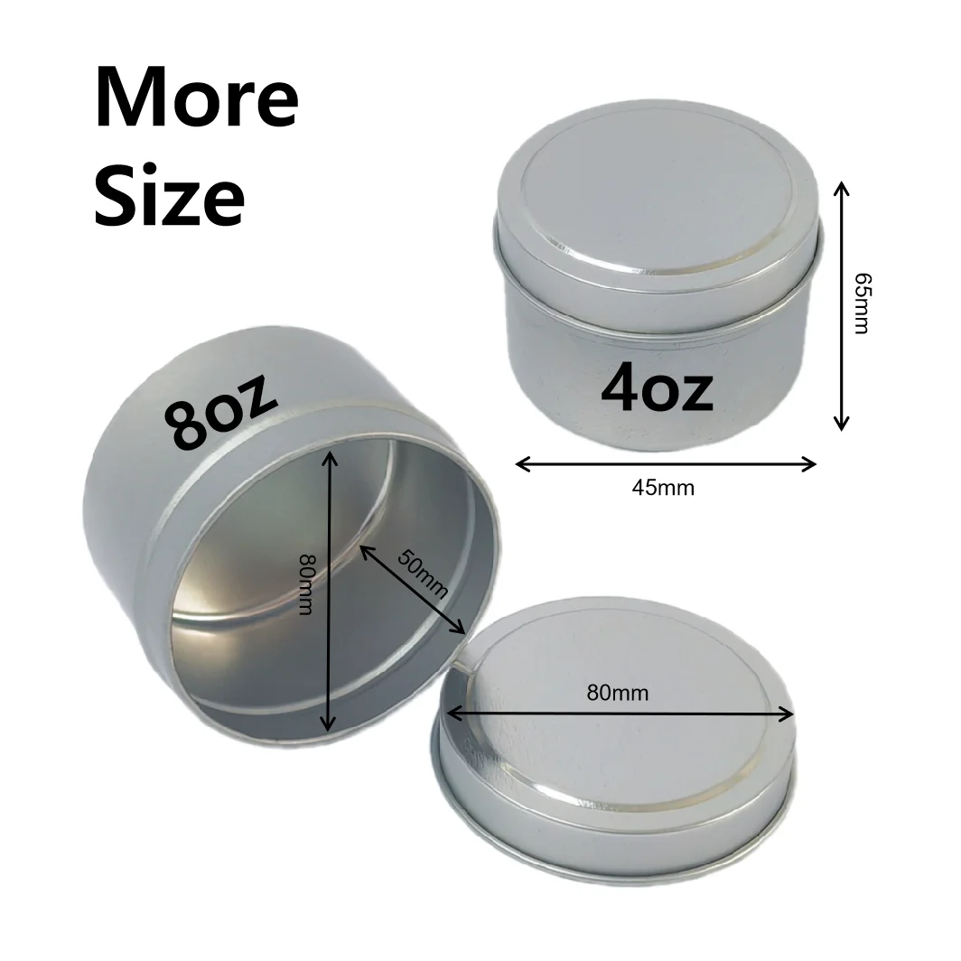 Home Decoration Candle Tins Candle Molds With Lid Empty Tinplate Scented Candle Pronted Jar Paint Metal Vessels Tin Gift Can