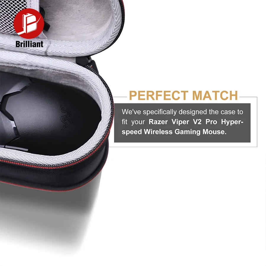 Buweilian EVA Hard Travel Case for Razer Deathadder V2 X V2 Pro V3 Viper V2 Pro V3 Ultimate HyperSpeed Wireless Mouse