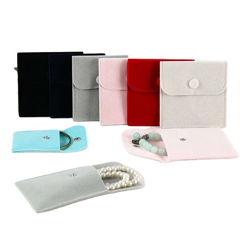 Custom jewelry bag Velvet pouch Small Suede Drawstring Bag With Logo for Gift Packaging