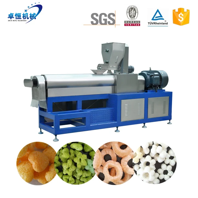 twin screw extruder millet rice maize corn wheat puffed snack making machine grain snacks machine
