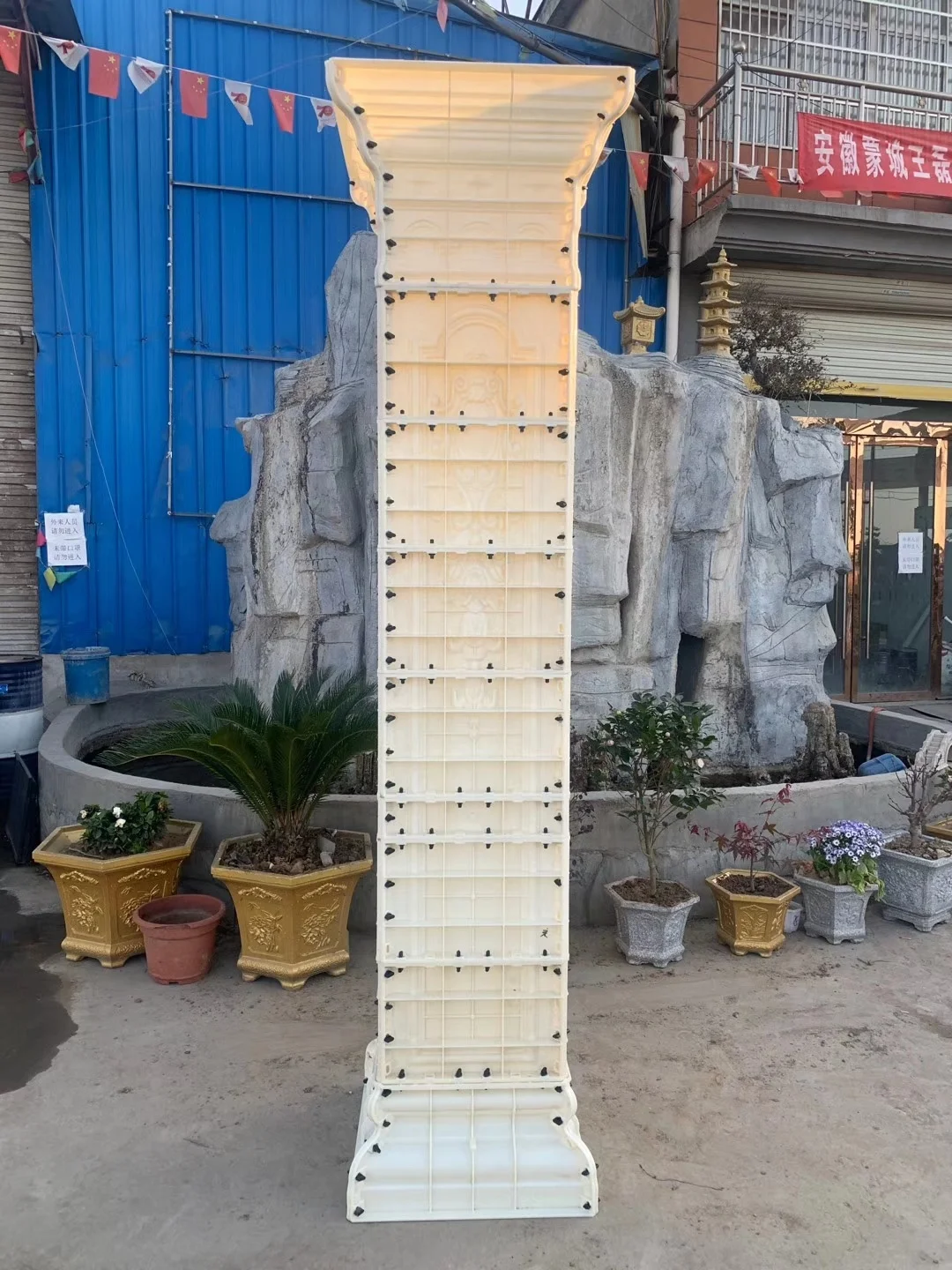 Plastic Silicone Rubber Concrete Roman Pillar Column