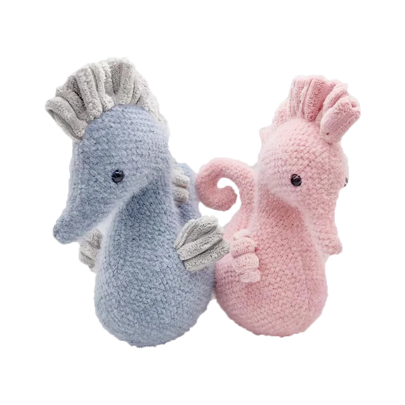 PP Cotton Sea Horse Design Cute Custom Plush Toy Stuffed Animal Baby Toys for Gifts