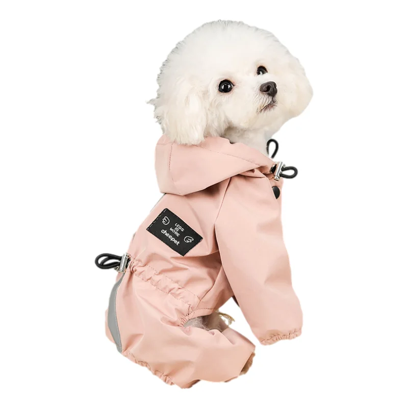 Hot Sale OEM/ODM New Pet Lightweight Raincoat Premium Breathable All Seasons Universal Pet Reflective Raincoat for Cats Dogs