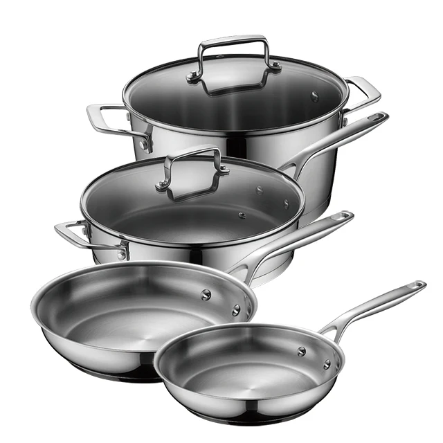 24cm Stainless Steel Cookware Casseroles Pots Pans Hot Cold Food Insulated Casserole