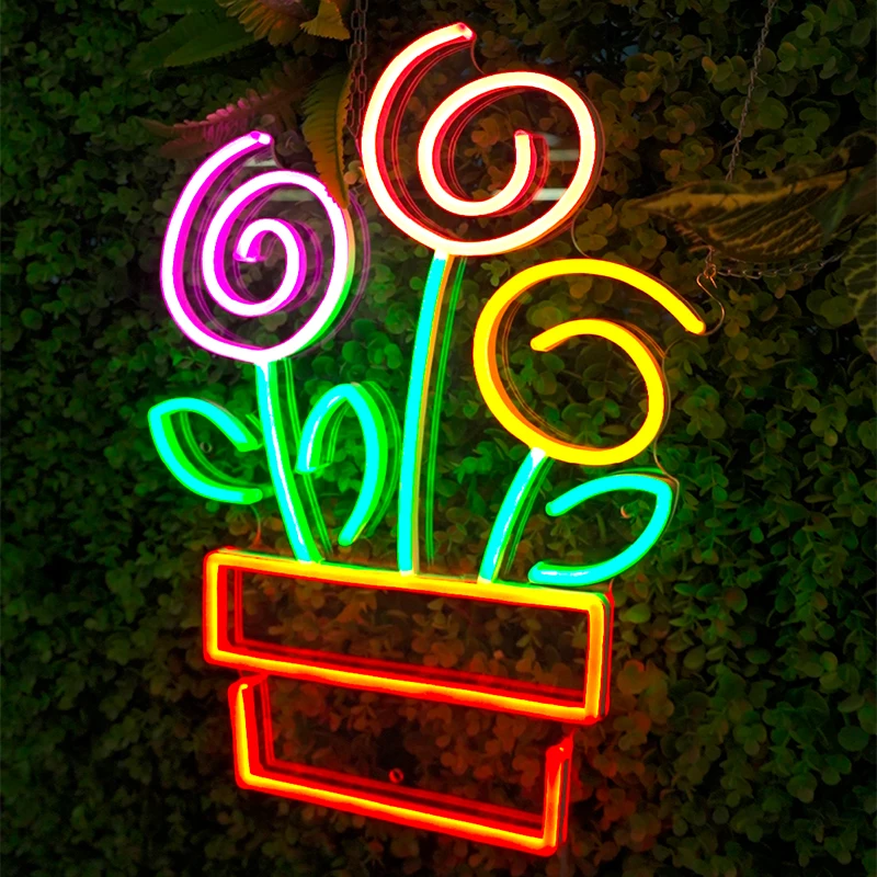 Liyu Free sample Custom led neon light sign business logo happy birthday open neon sign