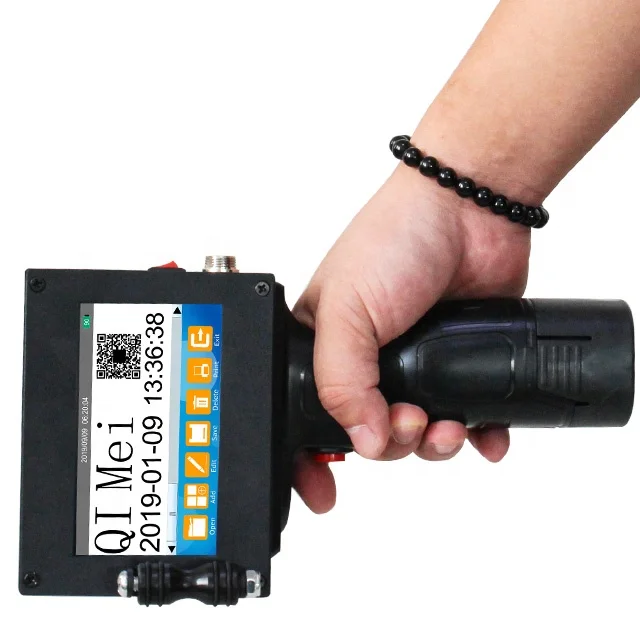 Cheapest Expiry date handheld portable batch number Barcode printer QR code online perfect laser inkjet printer