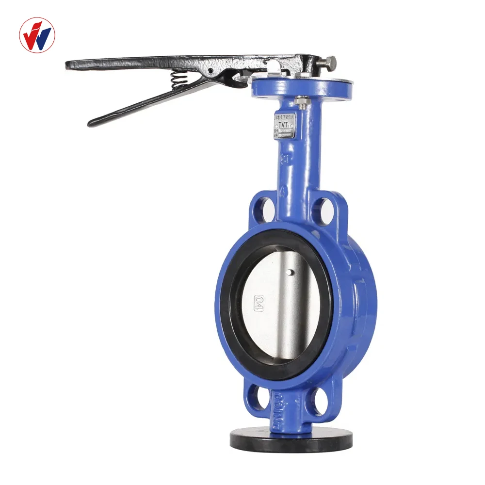 Cast Iron Body 304 Disc  Rubber Seal Water Stop Quarter Turn Valve butterfly Valve Cast Valve