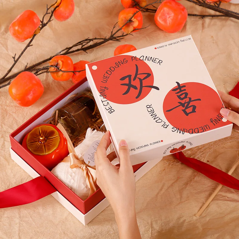 Custom paper gift set luxury jewelry packaging box