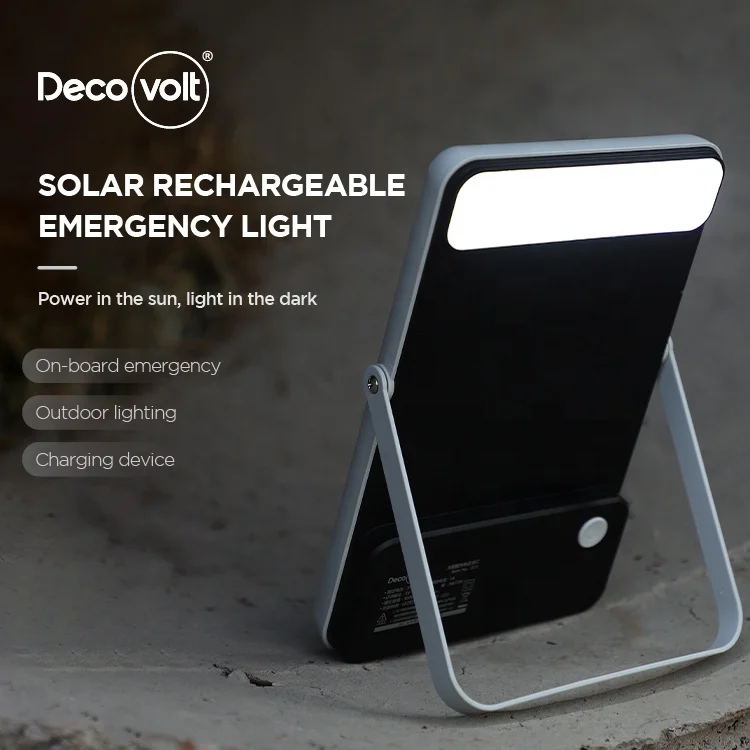 Новый продукт Decovolt, аварийная лампа на солнечной батарее с зарядкой от usb, светодиодная лампа на солнечной батарее, освещение для кемпинга с зарядкой от usb