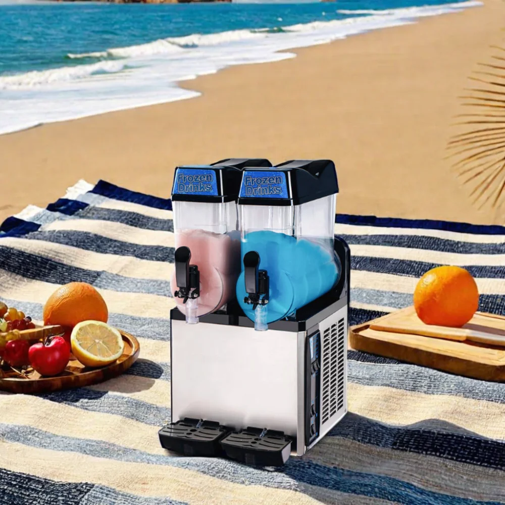 Commercial Smoothie Ice Cream Slush Machine Margarita Slush Maker Machimely Rotate