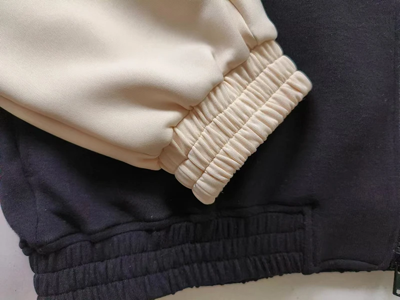 custom women long bomber cute  womens trench windbreaker jacket tri-color track neon quilt panel sweatshirt