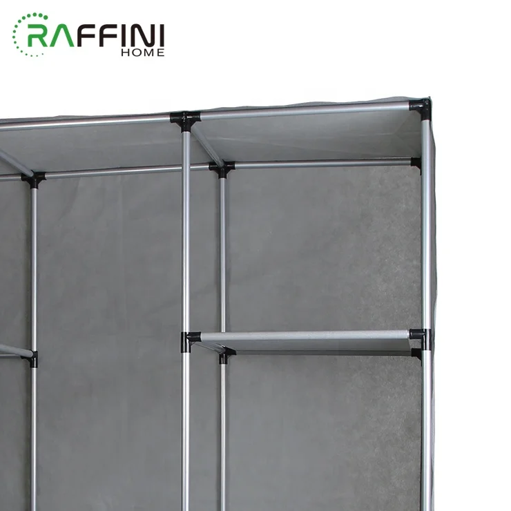 
Organizer Storage Non Woven And Iron Modern closet organization Fabric Detchable Portable Corner Shape Bedroom Wardrobes 