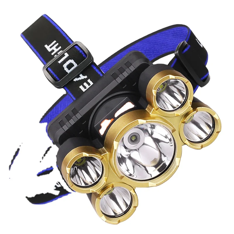 Head-Mounted Safety Helmet Miner Lamp LED Emergency Light Rechargeable Headlight