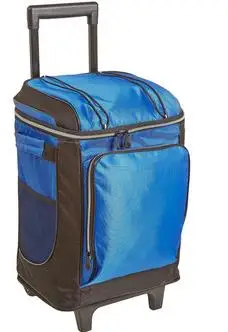 new style fashion  waterproof  big large  ice  cube cooler bag with wheel trolley handle