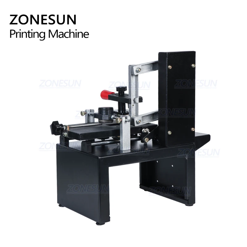 ZONESUN ZS-RM7A ручная настольная печатная машина с чернильным подстаканником для печати логотипа на дату