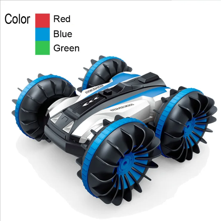 
4WD remote control amphibious stunt car 2.4G waterproof double-sided driving tank toys rc car 