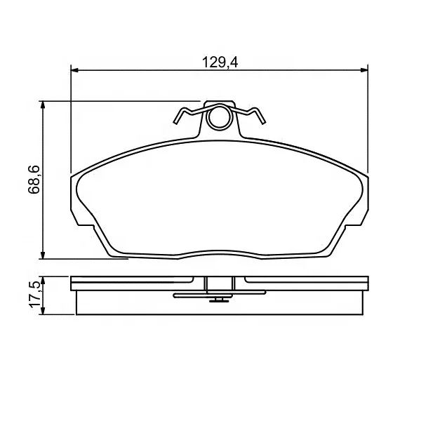 GDB1319 Car Spare Parts Brake Kit Disc Pad for Land Rover for Gaz