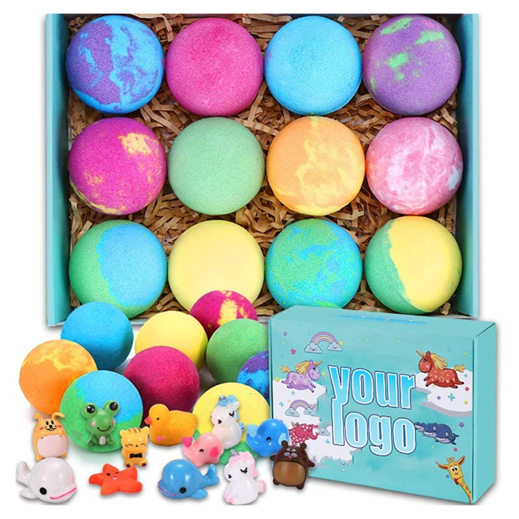 SPA Bath bombs essential oil fizzy bubble bath balls Rainbow Bath Bomb Gift set