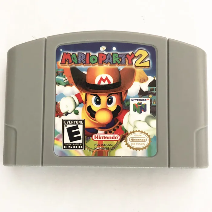 Протестировано и хорошо сохраняет ретро-игру для Nintendo 64 mario party 2
