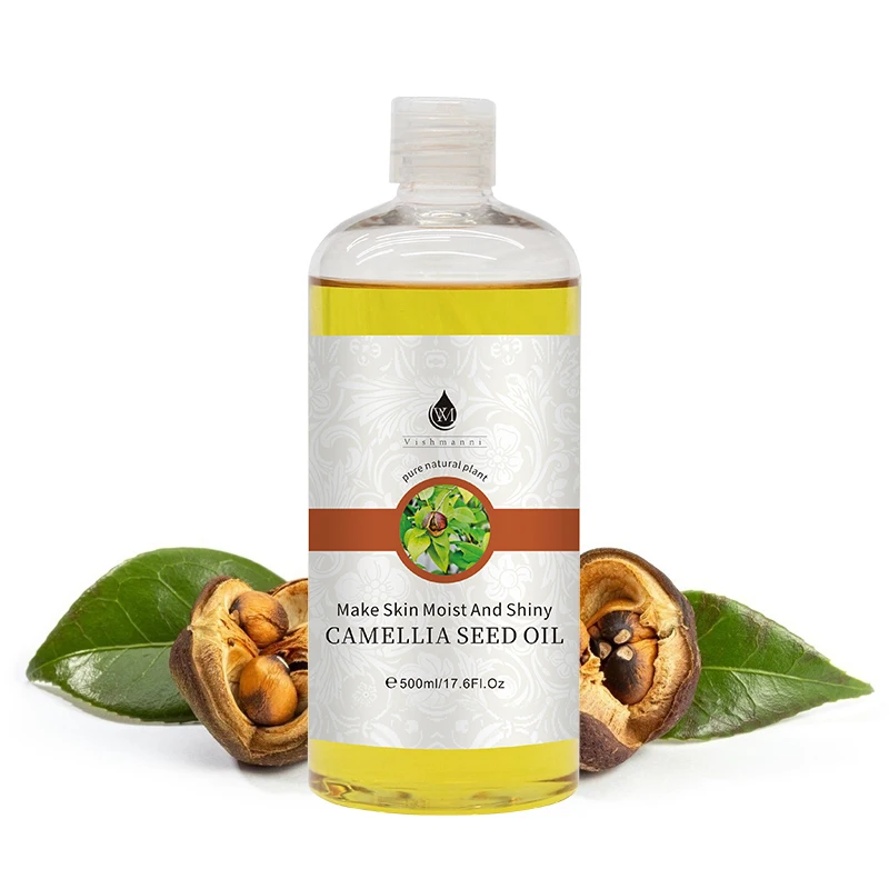 Японское популярное холодное отжимное бледно-желтое масло для переноски семян камелии для удаления перхоти