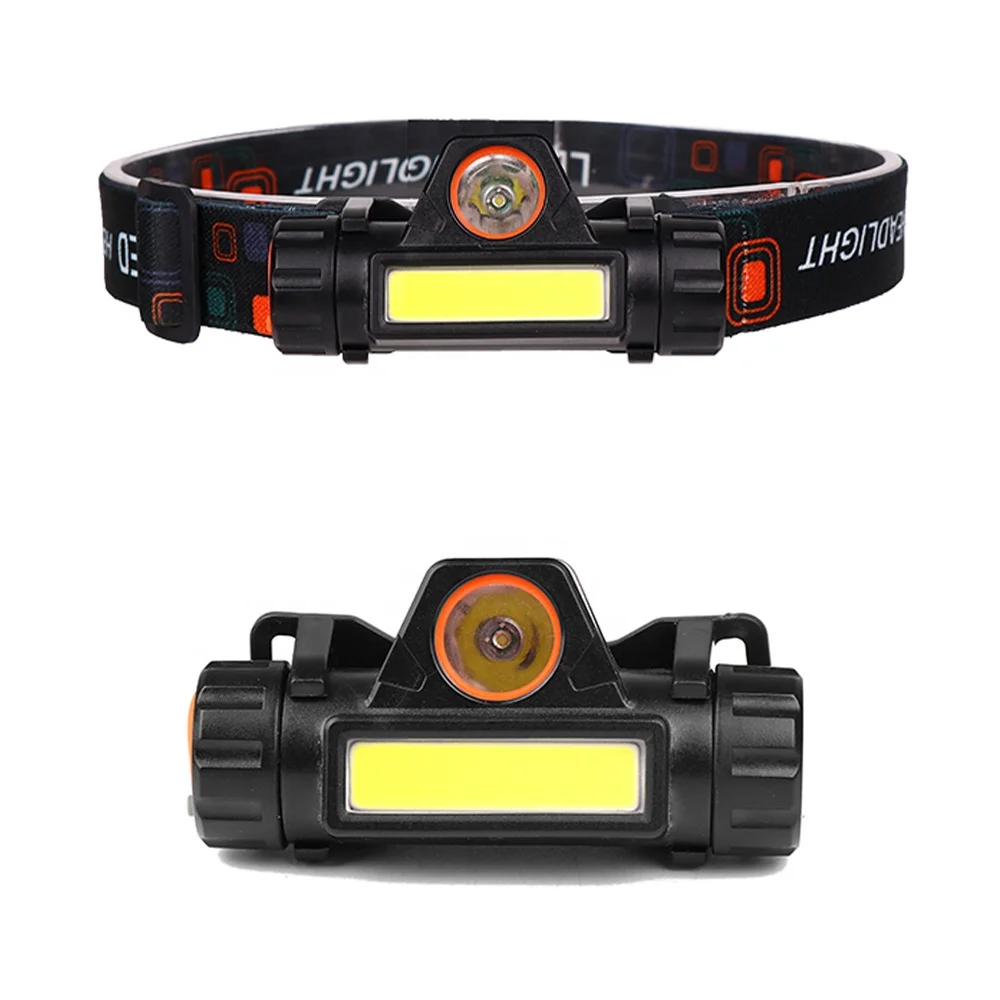Cob Strong Light Rechargeable Battery XPE Waterproof Outdoor Emergency LED Head Lamp