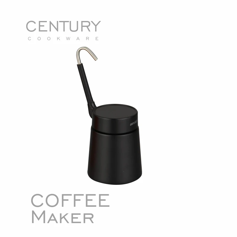 CENTURY Classic Italian Aluminum Moka Pot Portable Induction Espresso & Coffee Maker Business-Grade Pressure Valve Stove Top
