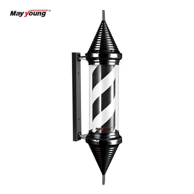 M312 Hair salon sign Large spiral shape Rotating barber pole lighting for barber shop