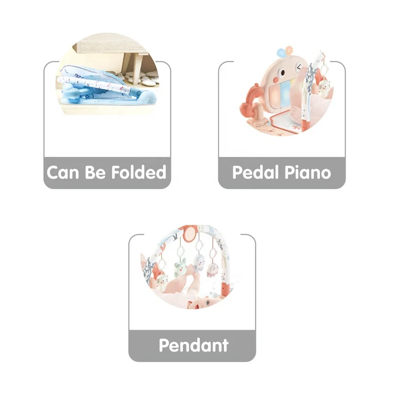 EPT Toys Kids baby bell sports toy mat set with light and music