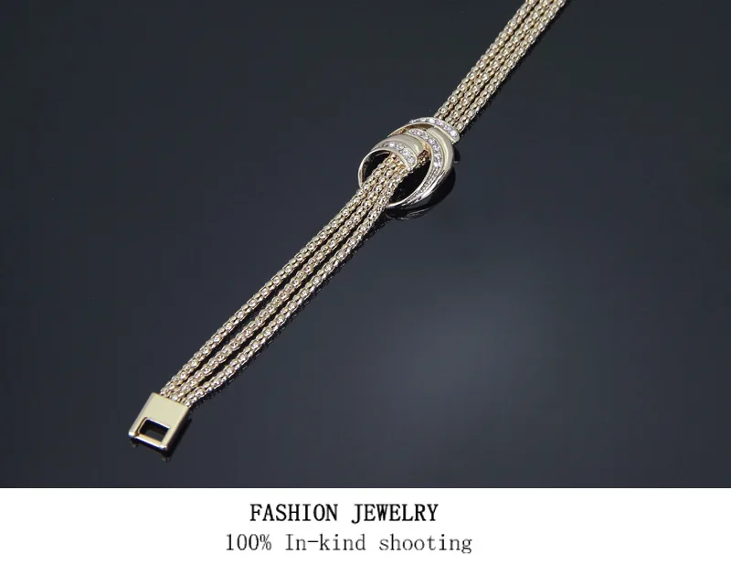  Latest Design 18k Gold Plated Wholesale Artificial Jewellery Set Diamond