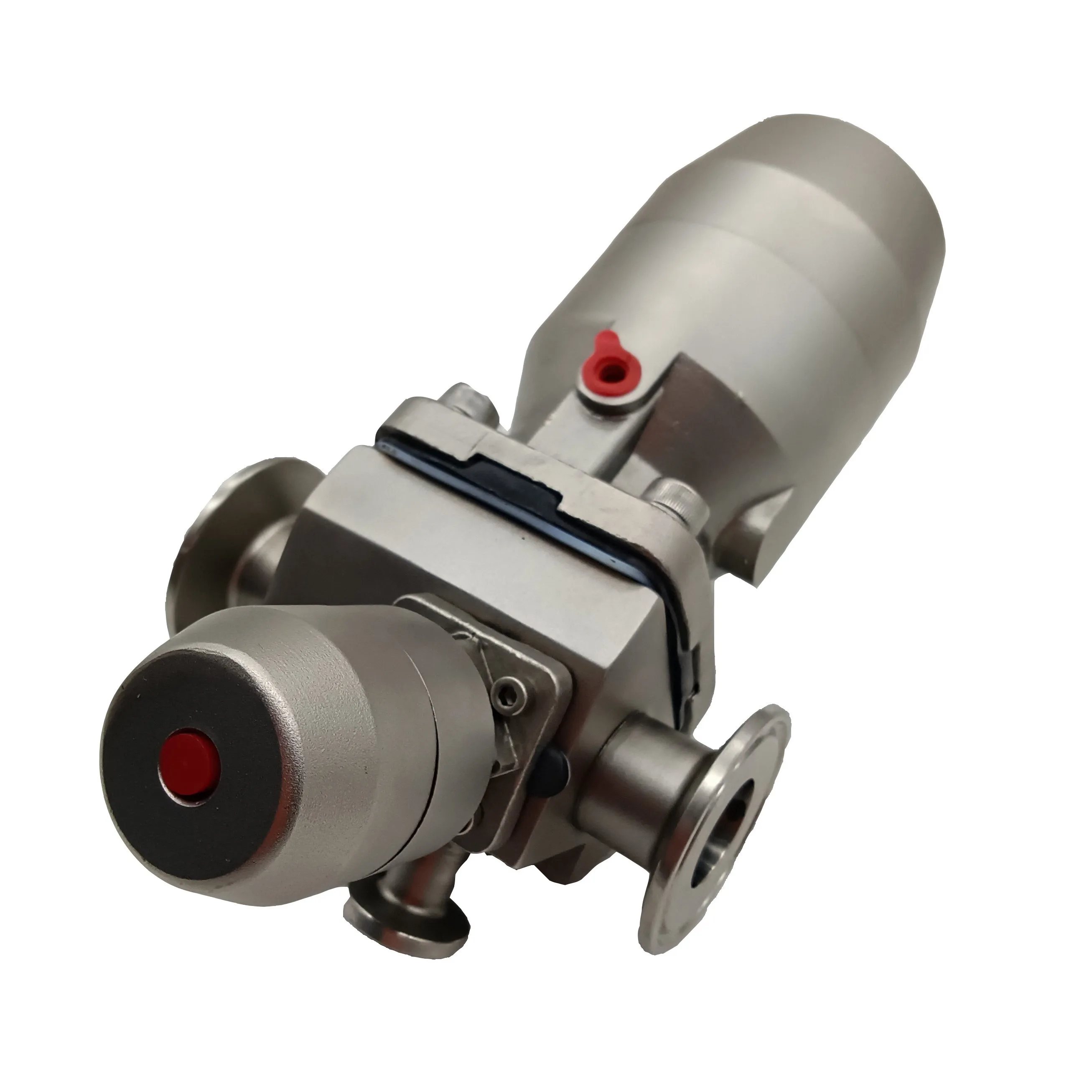  Sanitary Stainless Steel Straight Way Diaphragm Valve With Double Pneumatic